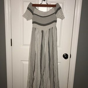 Off the shoulder pants romper